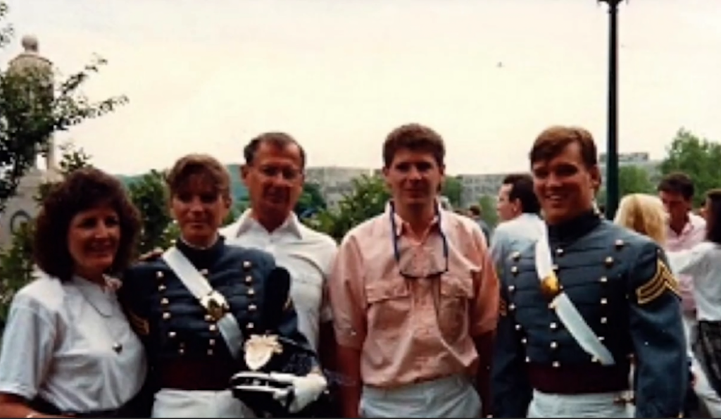 Ann at West Point in a group photo.